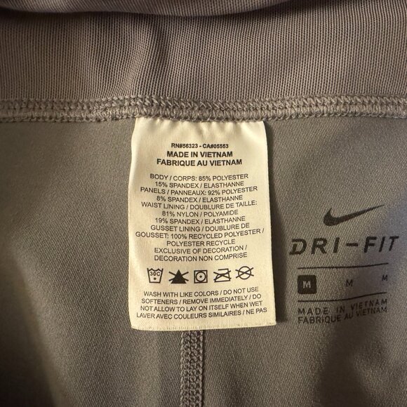 Nike Dri-FIT Gray Mesh Leggings - Picture 3 of 4